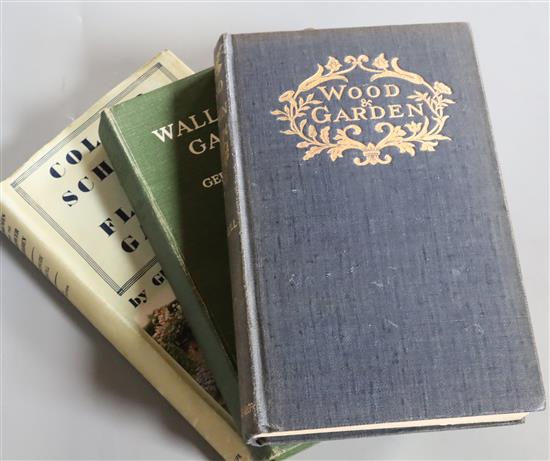 Jekyll, Gertrude - Wood and Garden, 2nd edition, photo plates, gilt decorated cloth, 1899; Jekyll, Gertrude - Home